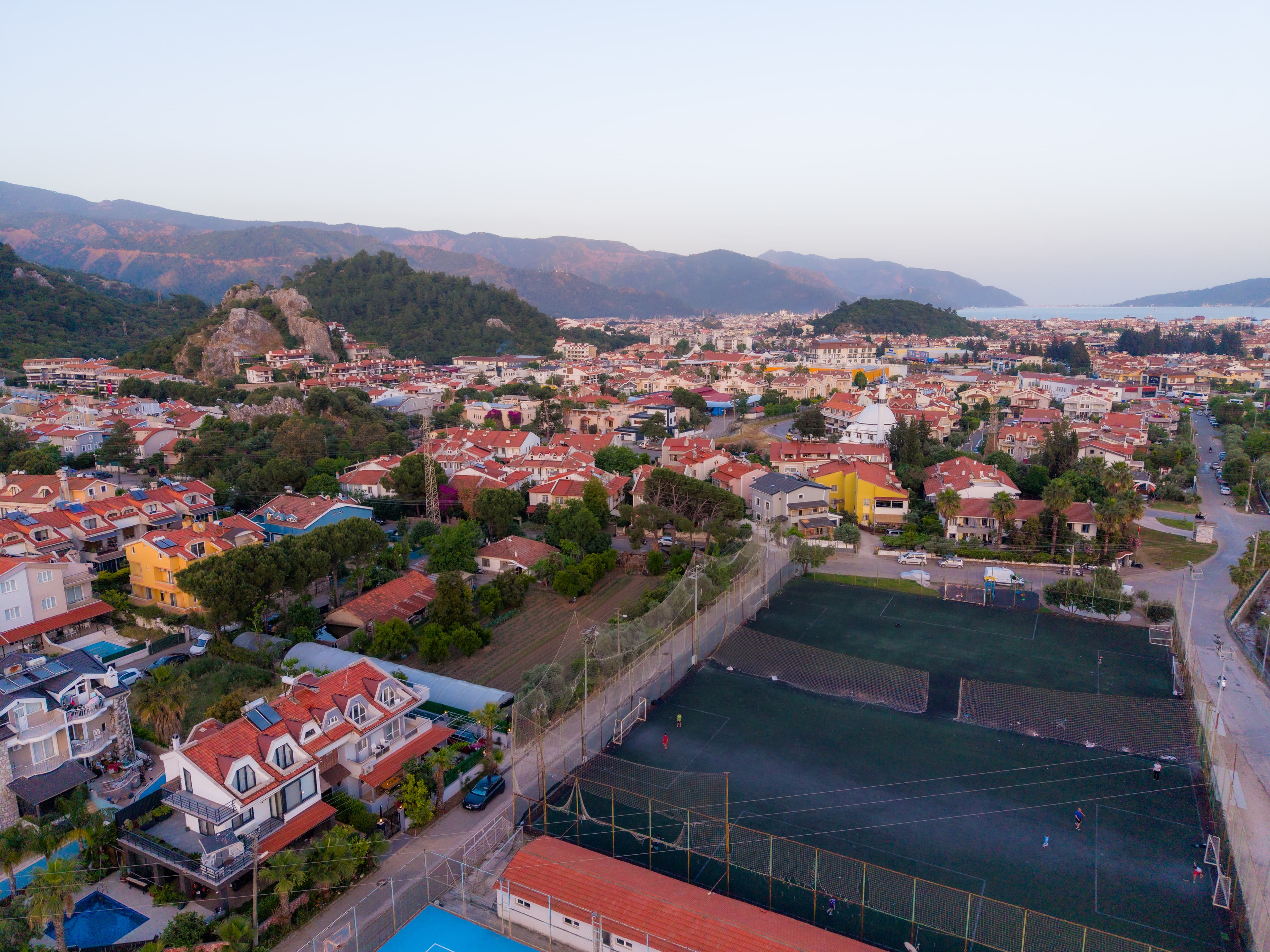 Marmaris — geniş açı, gün batımı